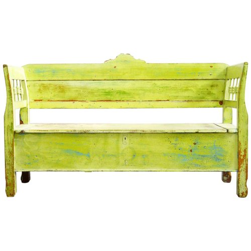 Antique Pine Bench for sale at Pamono