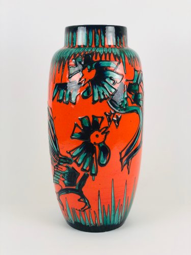 Large Vintage Floor Vase From Scheurich For Sale At Pamono
