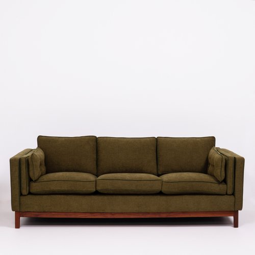 Mid Century Olive Green 3 Seater Sofa By Folke Ohlsson For Dux Mid Century Olive Green 3 Seater Sofa By Folke Ohlsson For Dux