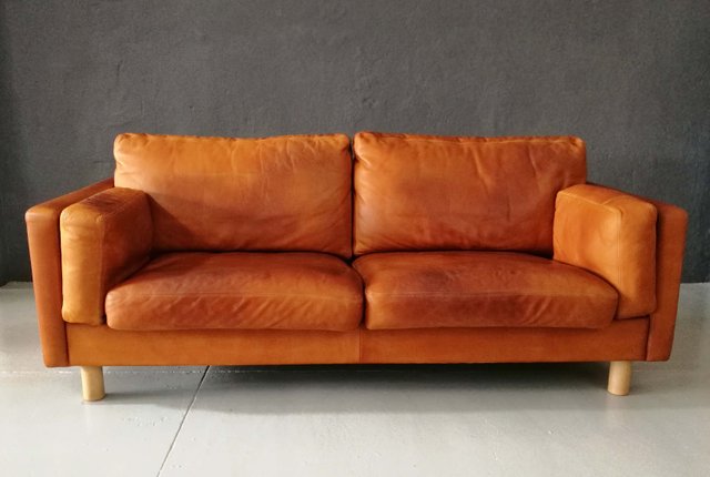 Vintage German Leather Sofa From Erpo International