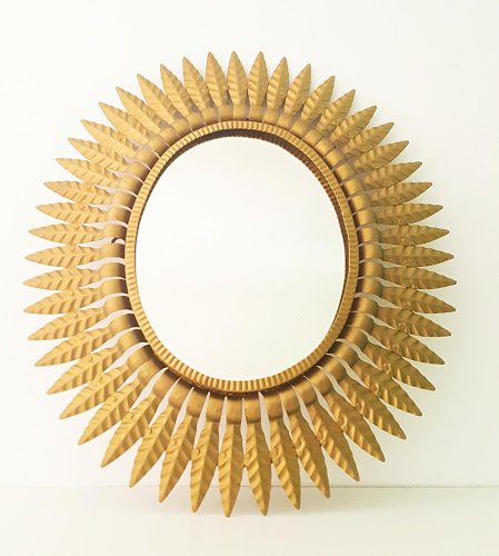 Vintage Golden Sunburst Mirror For At Pamono Vintage Golden Sunburst Mirror For