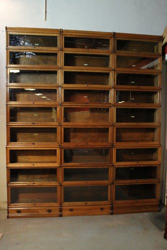 Antique Oak Cabinet Set From Globe Wernicke For Sale At Pamono