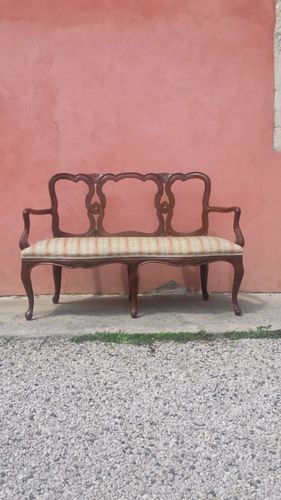 Banc Style Baroque En Tissu Italie 1950s En Vente Sur Pamono