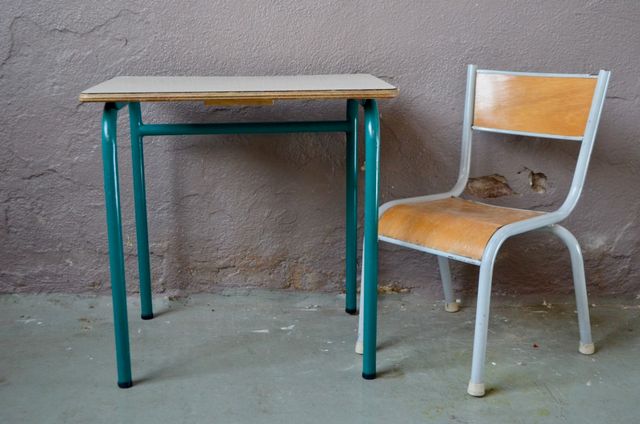 Vintage Children S Set With Desk Chair 1950s For Sale At Pamono