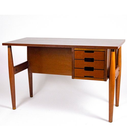 Small Italian Desk With Drawers From Schirolli Mantova 1960s For