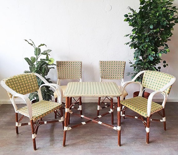 Vintage French Bistro Dining Set For Sale At Pamono