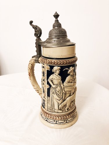 Antique German Beer Stein Cocina Y Comedor Hogar Decoración Antique German Beer Stein Cocina Y