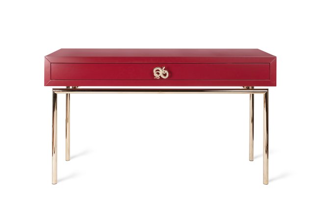 Lacquered Red Sin Collection Console Table By Giorgio Ragazzini