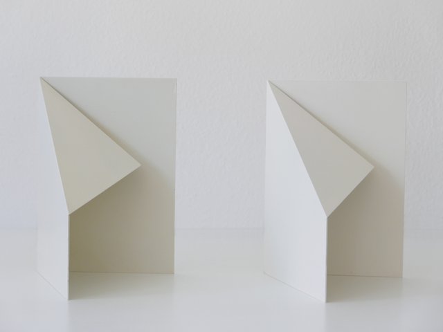 lamparas de mesa auxiliar de diseno de origami de mediados de siglo de torben holmback para b j metal anos 70 set de 2