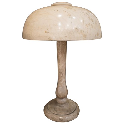 Art Nouveau French Alabaster Mushroom, Art Nouveau Table Lamp Shades