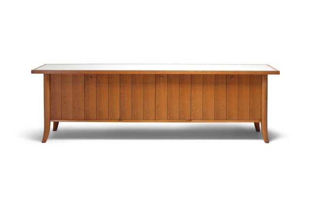 Mid Century Modern Japanese Oak Credenza By Robsjohn Gibbings For