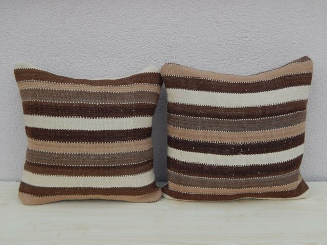 cream wool cushions