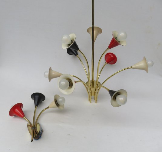 Italian Ceiling Wall Light Set 1950s Of 2 For At Pamono - Wall Ceiling Lights Set