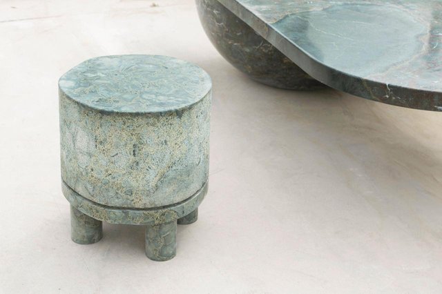 Diabase Volcanic Rock Side Table By Rooms