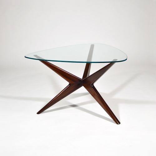 Mid Century Italian Gl And Mahogany Coffee Table 1950s Mid Century Italian Gl And Mahogany Coffee Table 1950s
