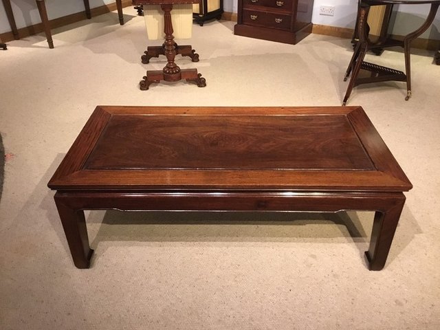 Vintage Hardwood Coffee Table 1920s