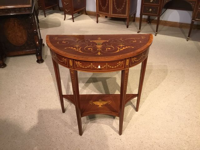 Antique Mahogany Side Table From Edwards And Roberts Of London