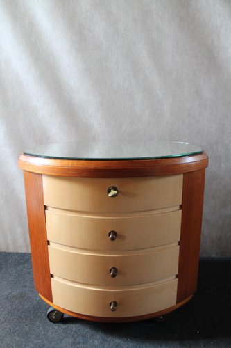 Vintage German Chest Of Drawers On Castors 1970s For Sale At Pamono