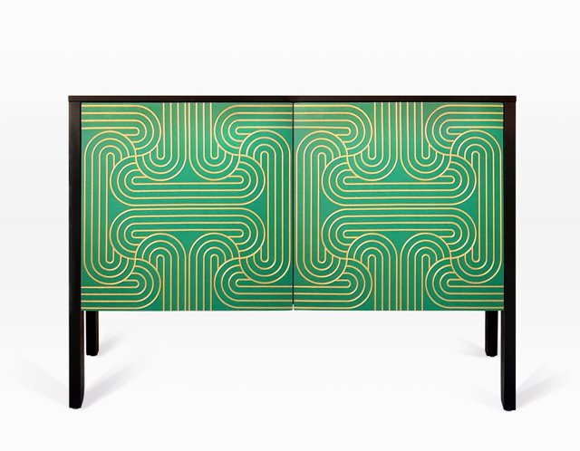 Armadio Loop Basso Color Smeraldo Di Coucou Manou In Vendita Su Pamono