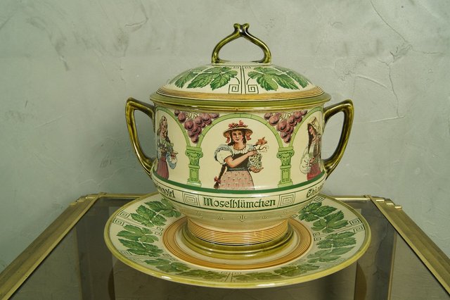 Antique Art Nouveau German Ceramic Tableware Set from Mettlach for ...