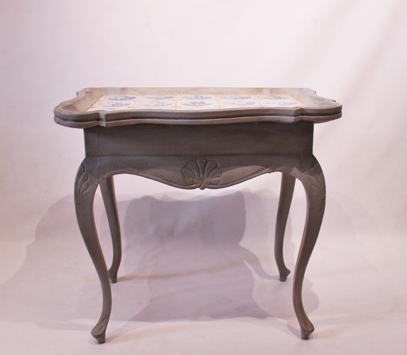 Antique Danish Grey Painted Wood Ceramic Tile Side Table 1780s For At Pamono - Grey Painted Wood Coffee Table Antique Danish Grey Painted Wood Ceramic Tile Side Table 1780s For At Pamono - Grey Painted Wood Coffee Table