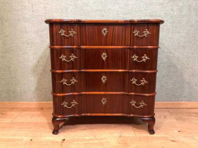 Antique Biedermeier Burl Wood Commode For Sale At Pamono