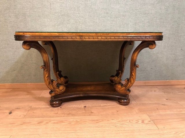 Vintage Wooden Coffee Table 1920s For At Pamono