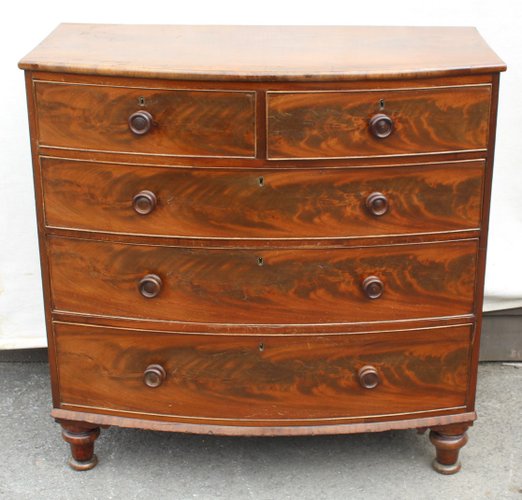 Vintage Mahogany Bow Front Dresser 1920s For Sale At Pamono