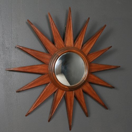 Vintage French Sunburst Mirror 1920s