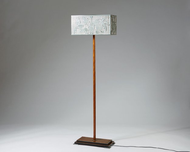 Pewter Floor Lamp 1930s For At Pamono, Pewter Floor Lamp