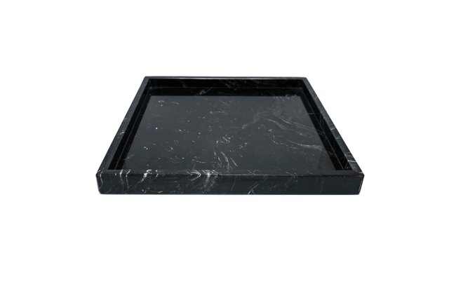 Free Shipping Beautiful perfect for a housewarming gift. height Handmade Nero Marquina Marble Tray 10 × 6 3/4 x 1 Free Shipping Beautiful perfect for a housewarming gift. height Handmade Nero Marquina Marble Tray 10 × 6 3/4 x 1