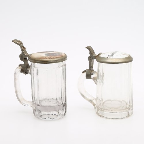 Lot De 2 Chopes à Bière En Verre Transparent – Occasion