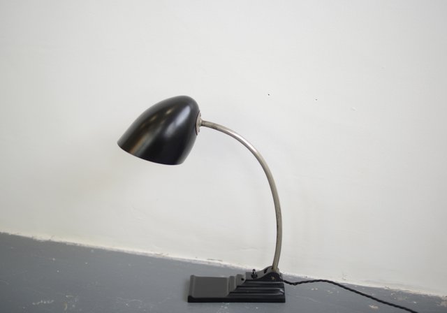 Bakelite and Cast Iron Art Deco Table Lamp from Erpe, 1930s Bakelite and Cast Iron Art Deco Table Lamp from Erpe, 1930s