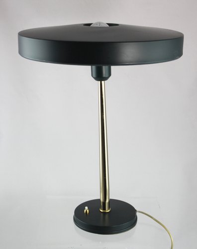 Chrome Plated and Metal Table Lamp by Louis C. Kalff for Philips, 1950s Chrome Plated and Metal Table Lamp by Louis C. Kalff for Philips, 1950s