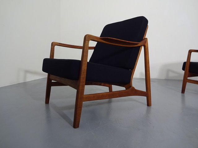 Model 117 Teak Oak Chairs By Tove Edvard Kindt Larsen For France Daverkosen 1960s Set Of 2 For Sale At Pamono