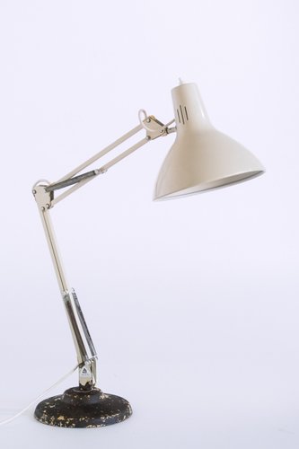 Lacquered Metal Gooseneck Table Lamp, Frozen Floor Lamp