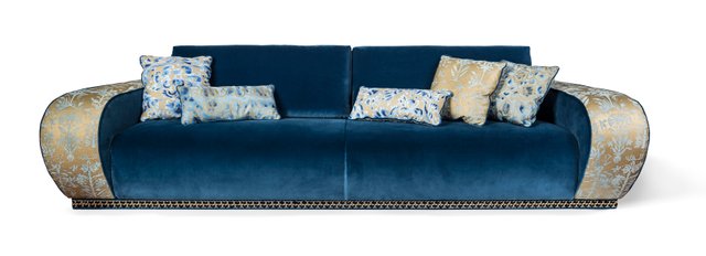 Blue Velvet Sofa By Slow Fashion Design For Vgnewtrend At Pamono Blue Velvet Sofa By Slow Fashion Design, Blue Velvet Sofa Bed