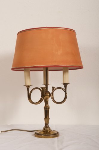 Vintage English Brass Table Lamp 1950s, Brass Table Lamp Vintage Style