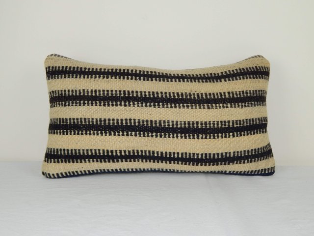 16x16 pillow cover natural wool pillow code 12142 throw pillow striped kilim pillow cover handwoven wool pillow anatolian pillow