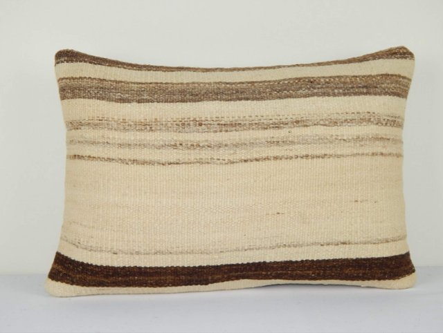 Natural Color Kilim Pillow Cover With African Mudcloth Pattern From Vintage Pillow Store Contemporary For Sale At Pamono