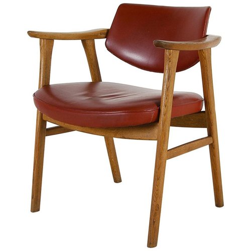 Danish Modern Model 53 Oak And Leather Desk Chair By Erik Model 53 Oak And Leather Desk Chair