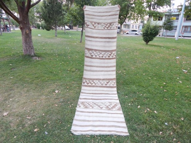 Vintage Muted Color Kilim Runner 1970s For Sale At Pamono
