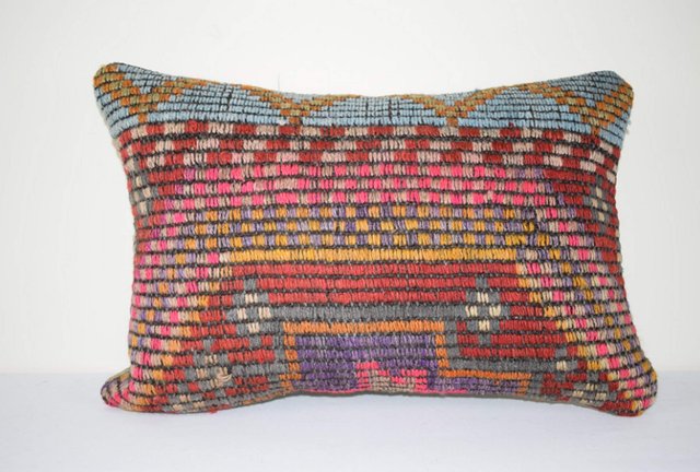 Turkish Wool Lumbar Pillow Cover from Turkish lumbar pillow cover, wool