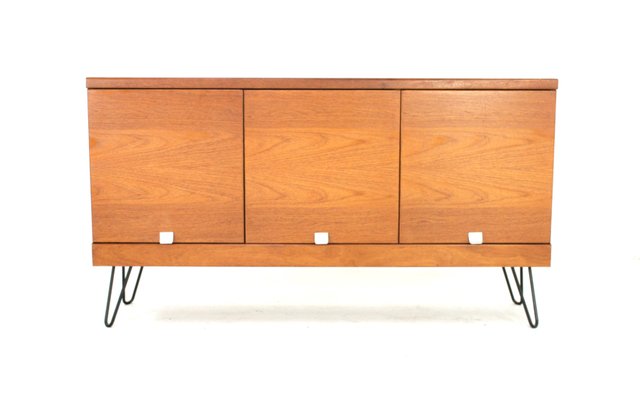 Teak Sideboard On Hairpin Legs From White And Newton 1970s For