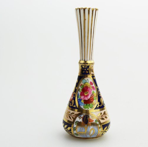 Small Antique English Porcelain Vase From Crown Staffordshire For