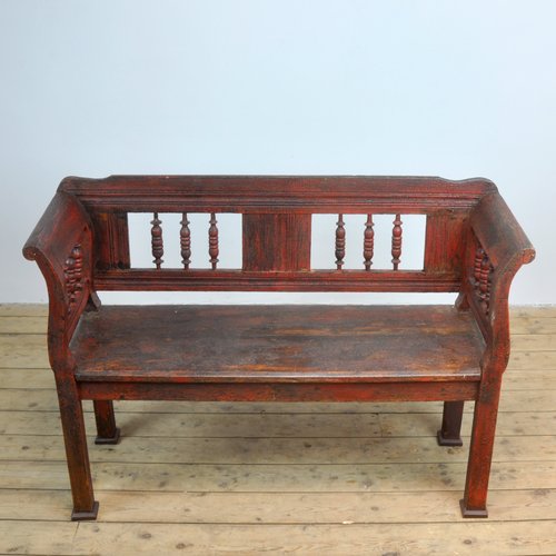 Banc Rustique Vintage En Pin 1920s En Vente Sur Pamono