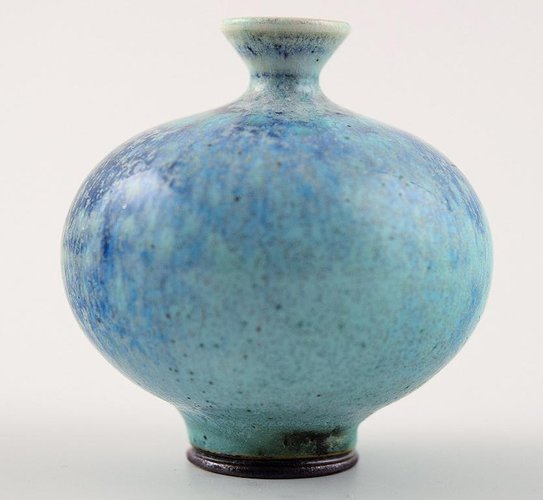 Vintage Swedish Pottery Vase By Berndt Friberg For Sale At Pamono