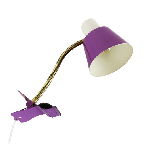 Vintage Purple Clamp Desk Lamp From Hala 1960s Bei Pamono Kaufen