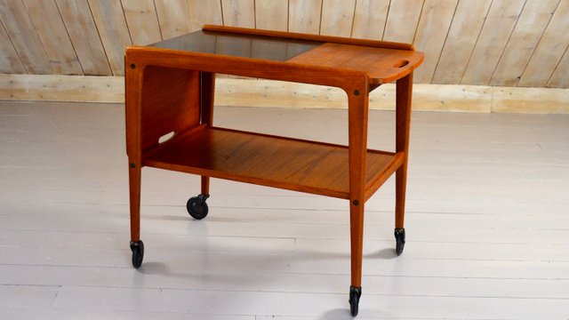 childrens wooden tea cart