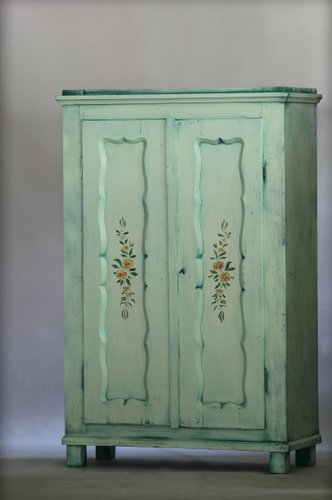 Antique Hand Painted Wardrobe For, Hand Painted Armoire